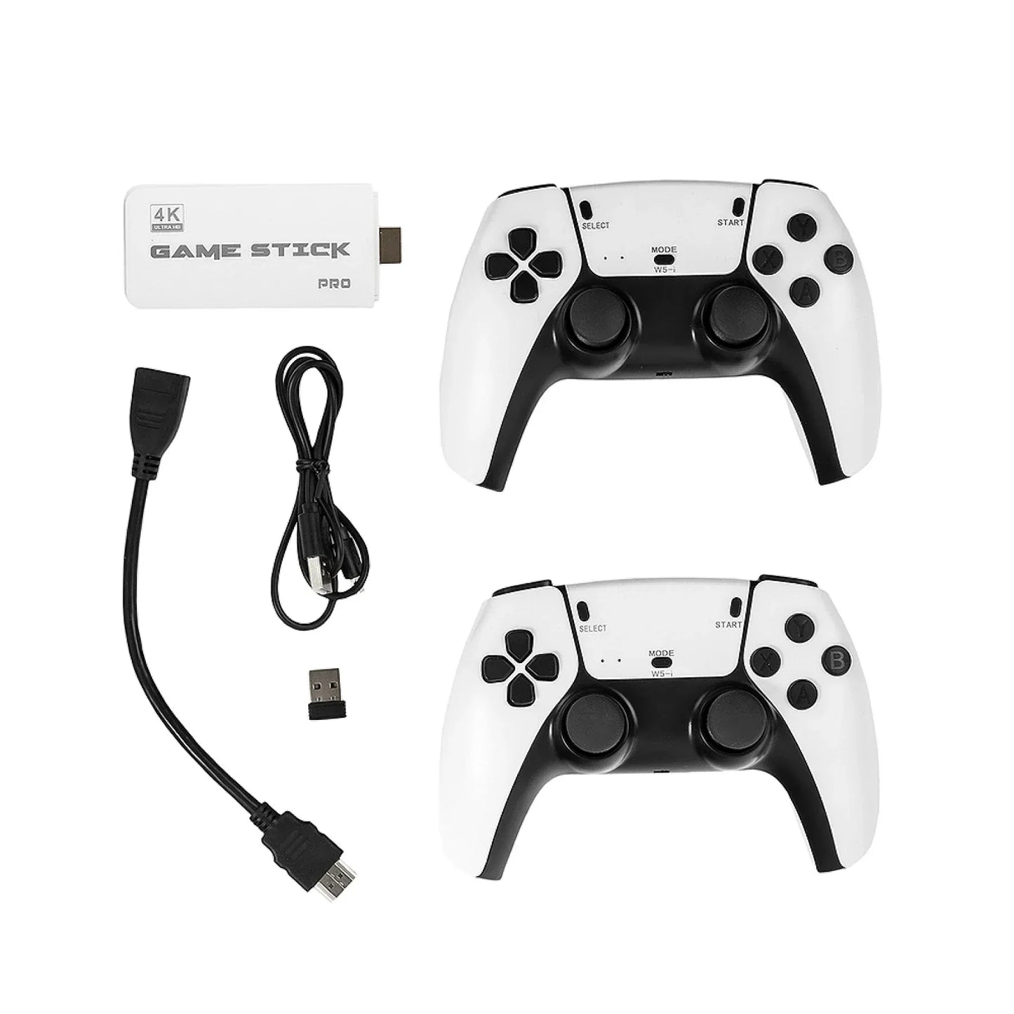 Consolă Wireless 4K Stick cu 20.000 de Jocuri Clasice și Două Controllere